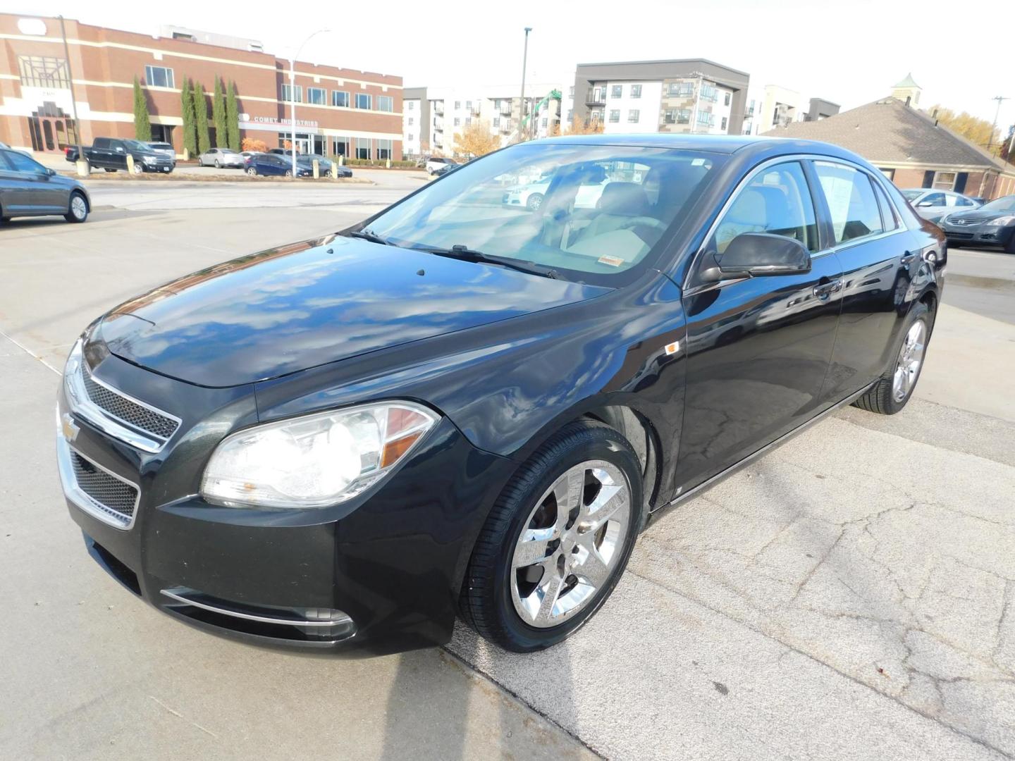 2008 BLACK Chevrolet Malibu LT1 (1G1ZH57B18F) with an 2.4L L4 DOHC 16V engine, 4-Speed Automatic Overdrive transmission, located at 2121 Burlington St, North Kansas City, MO, 64116, (816) 556-0707, 39.144707, -94.581978 - Photo#0