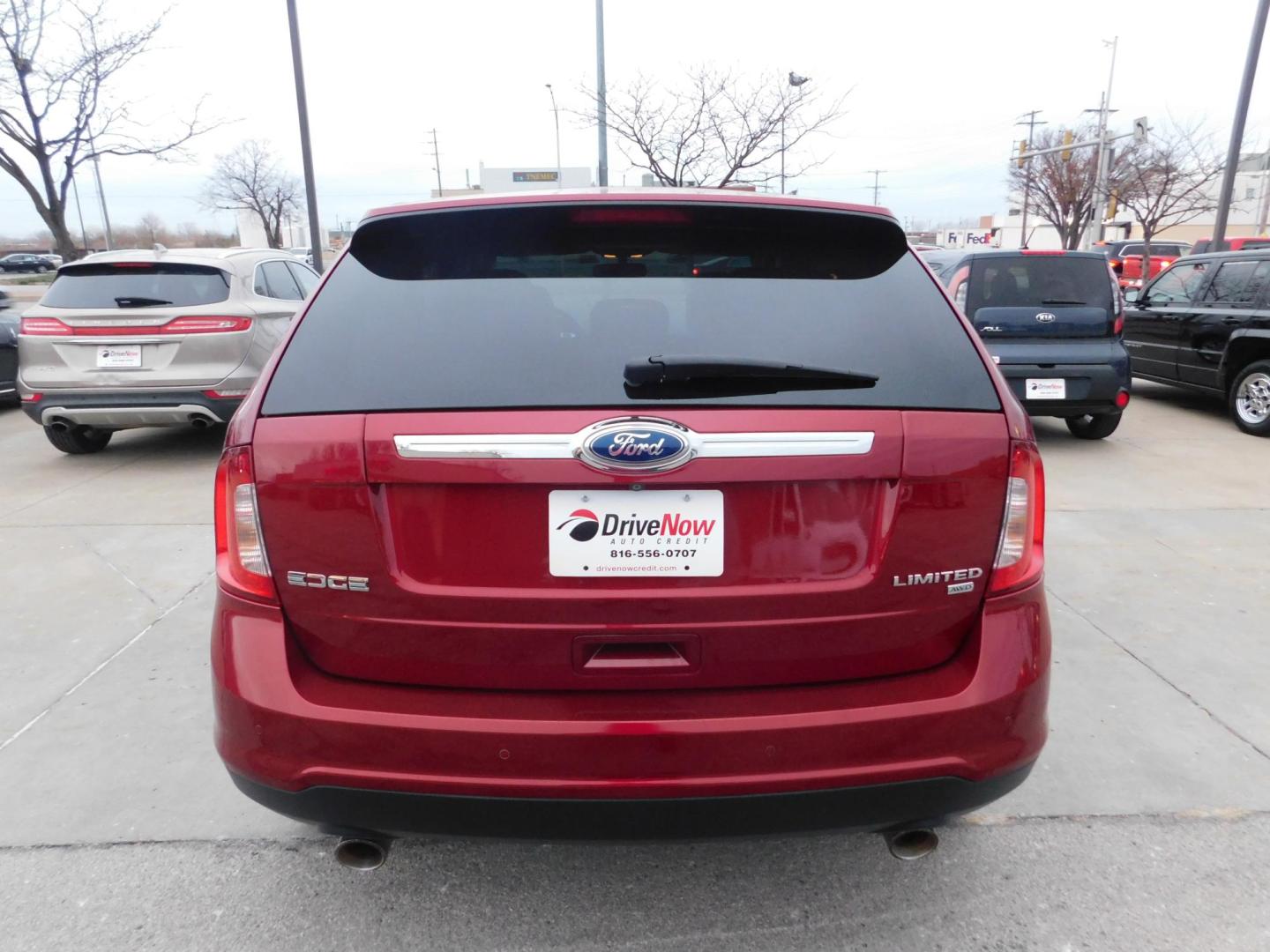 2014 RED Ford Edge Limited AWD (2FMDK4KCXEB) with an 3.5L V6 DOHC 24V engine, 6-Speed Automatic transmission, located at 2121 Burlington St, North Kansas City, MO, 64116, (816) 556-0707, 39.144707, -94.581978 - Photo#9