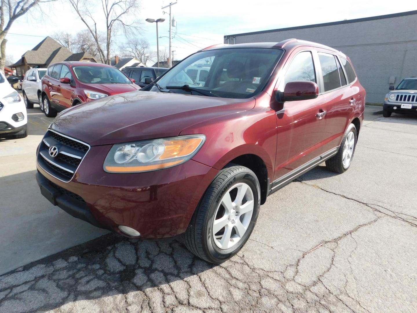 2008 BURGUNDY Hyundai Santa Fe Limited (5NMSH13E58H) with an 3.3L V6 DOHC 24V engine, 5-Speed Automatic Overdrive transmission, located at 2121 Burlington St, North Kansas City, MO, 64116, (816) 556-0707, 39.144707, -94.581978 - Photo#0