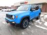 2015 BLUE Jeep Renegade Trailhawk (ZACCJBCT4FP) with an 2.4L L4 engine, 9-Speed Automatic transmission, located at 2121 Burlington St, North Kansas City, MO, 64116, (816) 556-0707, 39.144707, -94.581978 - Photo#0